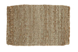 Hand braided grey entrance mat featuring durable natural fiber texture, 2' x 3'2