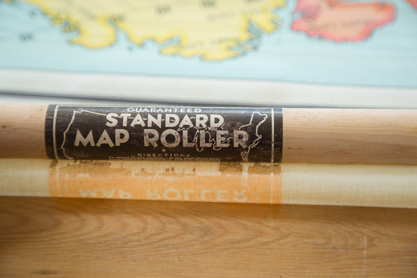 Antique Nystrom Pull Down Map of North America // ONH Item 2473 Image 7