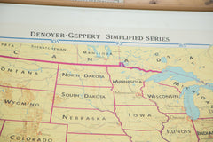 Vintage 1960s Denoyer Geppert USA Pull Down Map // ONH Item 2476 Image 4