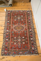 2.5x4 Vintage Persian Karaja Rug // ONH Item 2486 Image 4