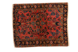 2x3 Antique Mohajeran Sarouk Rug Mat // ONH Item 2487