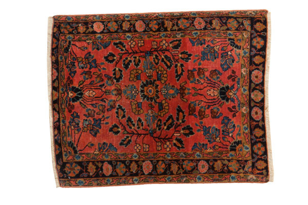 2x3 Antique Mohajeran Sarouk Rug Mat // ONH Item 2487