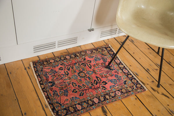 2x3 Antique Mohajeran Sarouk Rug Mat // ONH Item 2487 Image 1