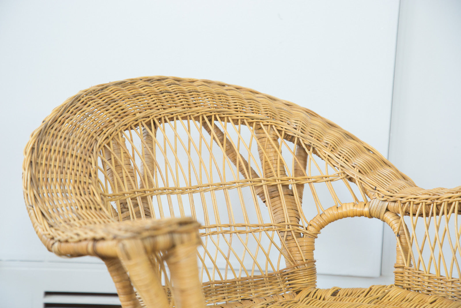 Vintage Boho Wicker Child's Chair // ONH Item 2488 Image 1