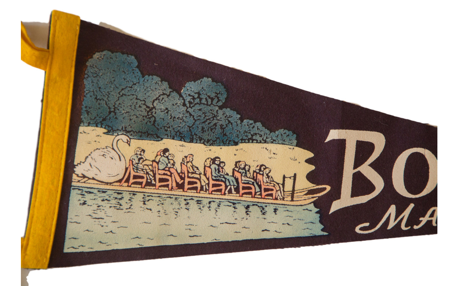 Boston Mass. Vintage Felt Flag // ONH Item 2498 Image 1