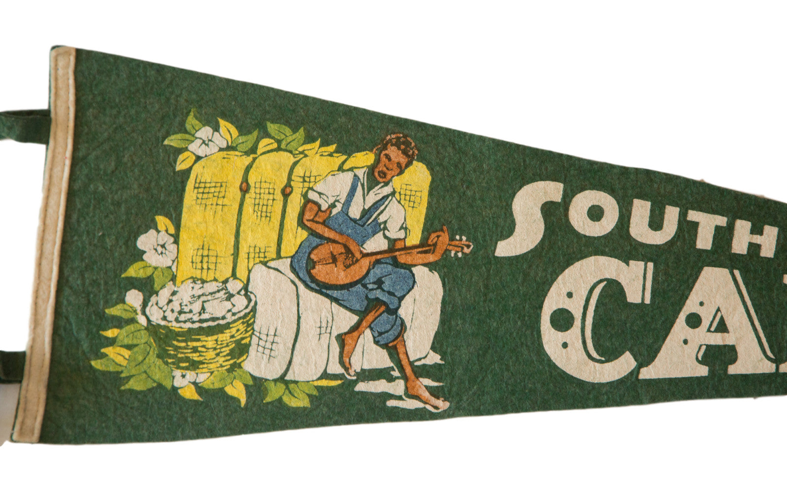 South Carolina Vintage Felt Flag // ONH Item 2505 Image 1