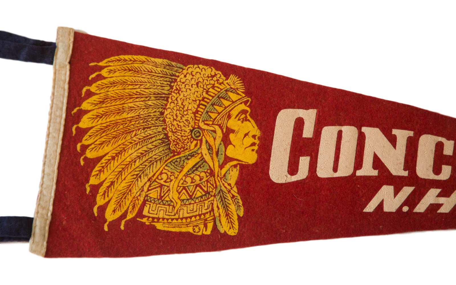 Concord NH Vintage Felt Flag