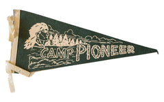 Camp Pioneer Vintage Felt Flag // ONH Item 2509