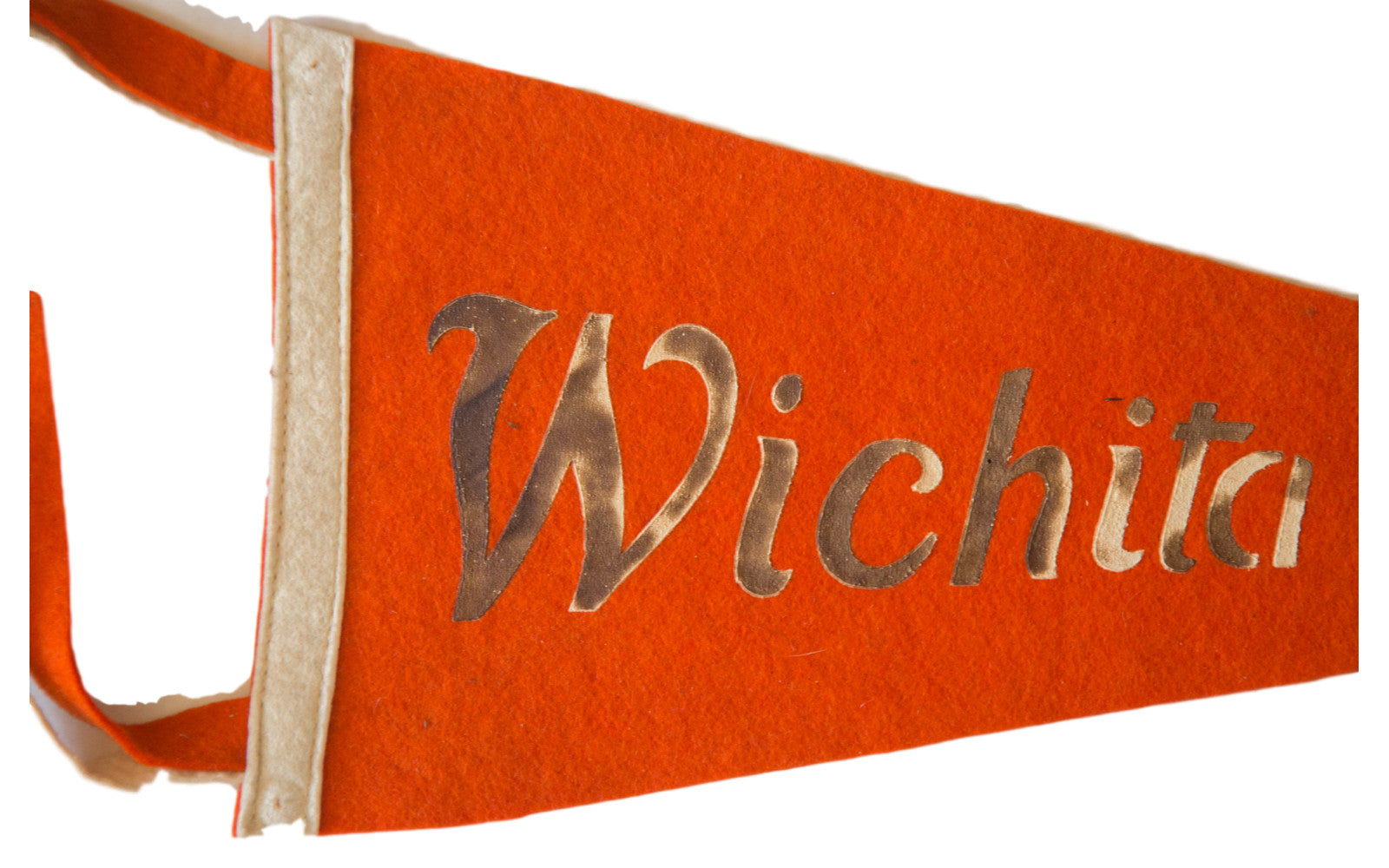 Handmade Wichita KS Vintage Felt Flag // ONH Item 2513 Image 1