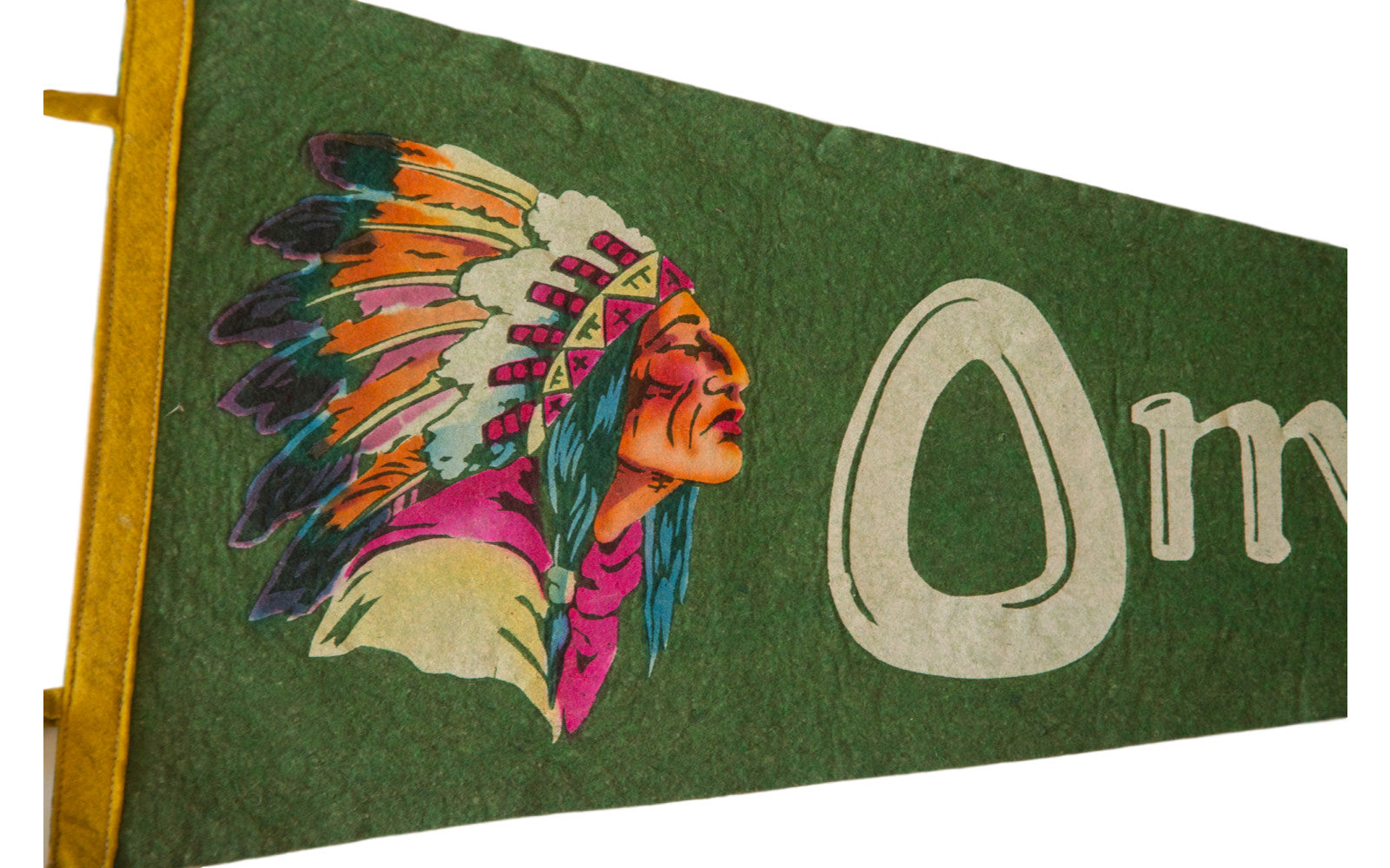 Omaha Vintage Felt Flag // ONH Item 2515 Image 1
