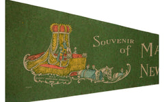 Mardi Gras New Orleans Vintage Felt Flag // ONH Item 2517 Image 1