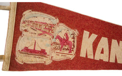 Kansas City MO Vintage Felt Flag // ONH Item 2519 Image 1