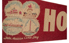 Houston TX Vintage Felt Flag // ONH Item 2520 Image 2