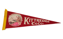 Kittredge Colo. Vintage Felt Flag // ONH Item 2524