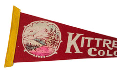 Kittredge Colo. Vintage Felt Flag // ONH Item 2524 Image 1