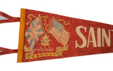 Red felt flag detail with Union Jack, maple leaf, and 'VISITING CANADA' inscription.