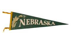 Nebraska Corn Vintage Felt Flag // ONH Item 2528