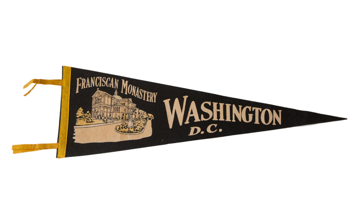 Washington DC Vintage Felt Flag // ONH Item 2529