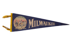 Milwaukee Diversified Vintage Felt Flag // ONH Item 2531