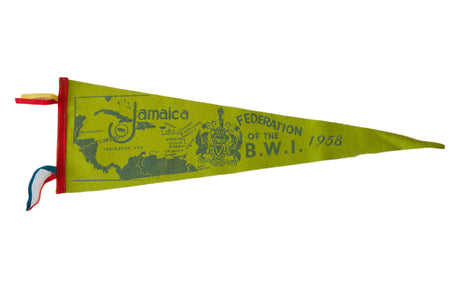 1958 Jamaica Vintage Felt Flag // ONH Item 2543