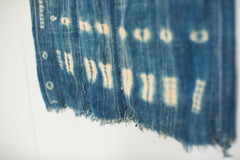 Vintage Indigo Blue Batik Wall Hanging // ONH Item 2562B Image 4