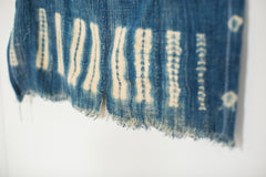 Vintage Indigo Blue Batik Wall Hanging // ONH Item 2562C Image 3