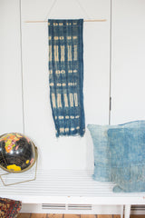 Vintage Indigo Blue Batik Wall Hanging // ONH Item 2562D Image 2