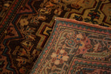 Fully secured edge and hand-knotted foundation of a vintage Josan Sarouk collector rug.