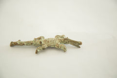 Vintage African Bronze Crocodile Casting // ONH Item 2575 Image 1
