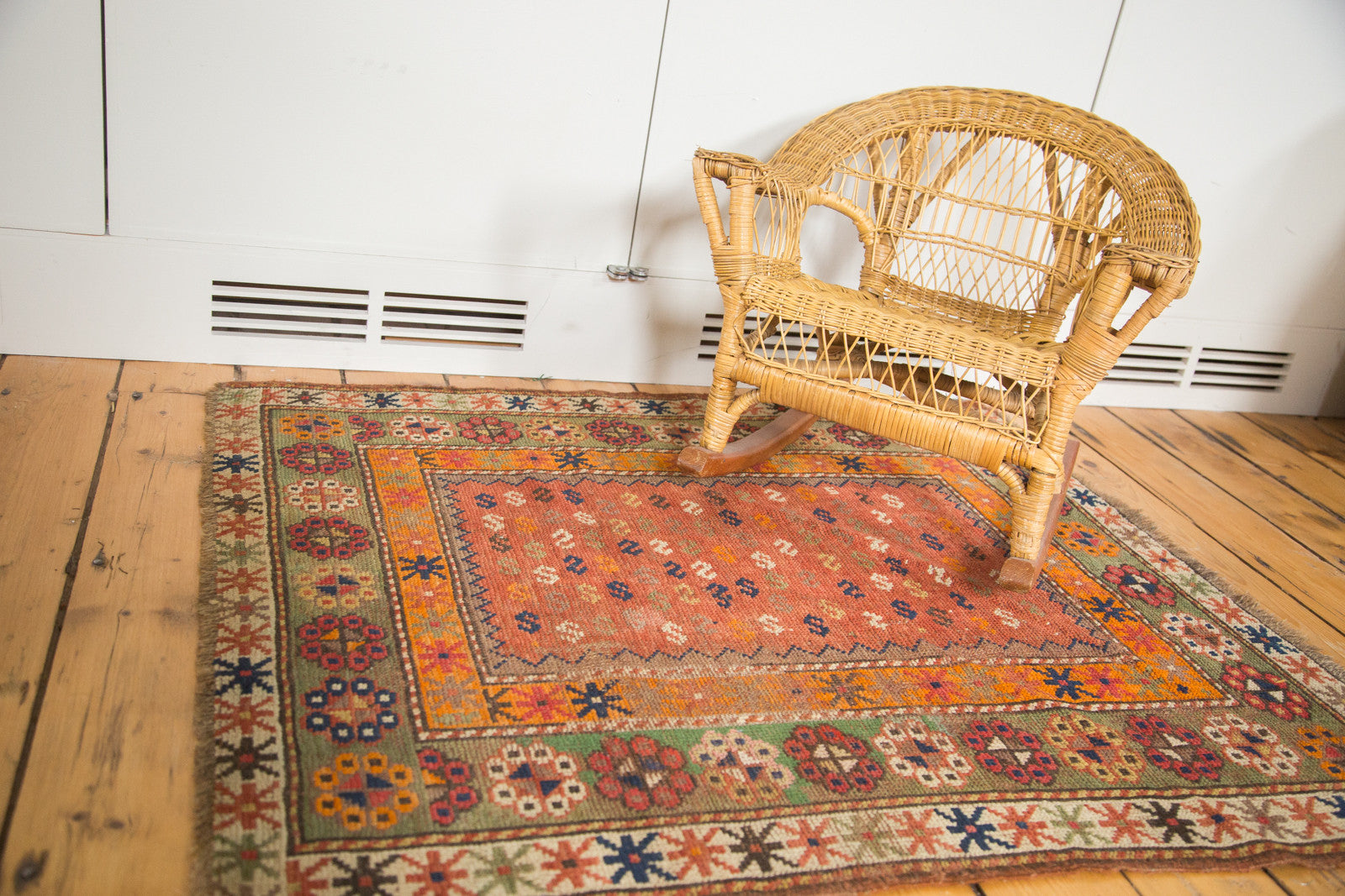 3x4 Antique Unique Caucasian Square Rug // ONH Item 2578 Image 1