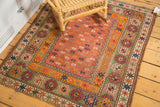 3x4 Antique Unique Caucasian Square Rug // ONH Item 2578 Image 2