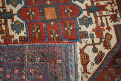  Vintage Distressed Afshar Square Rug / Item 2579 image 8