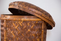 Vintage Rattan Basket // ONH Item 2586 Image 1