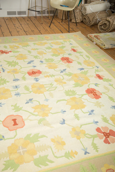 8x10 Vintage Minimalist Happy Dhurrie Carpet // ONH Item 2595 Image 4