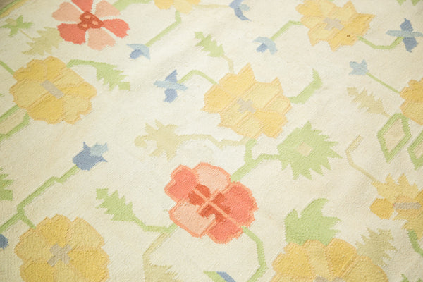 8x10 Vintage Minimalist Happy Dhurrie Carpet // ONH Item 2595 Image 8