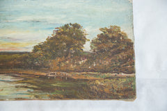 Antique Landscape Painting // ONH Item 2604 Image 3