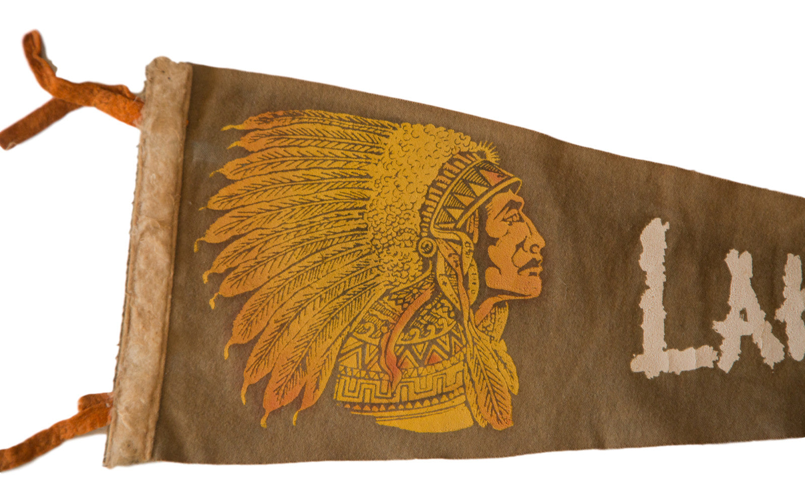 Lake George Vintage Felt Flag // ONH Item 2609 Image 1