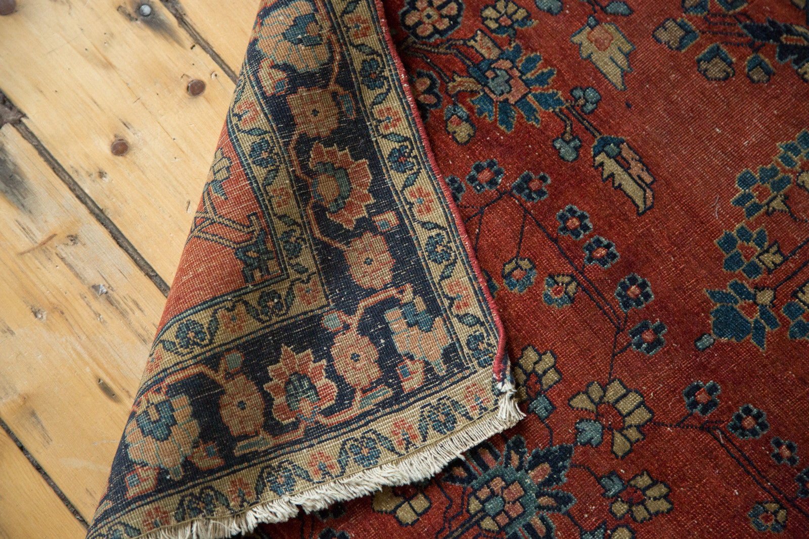 Vintage Kashan Persian Rug 3'4