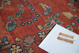 3.5x4.5 Antique Manchester Kashan Square Rug // ONH Item 2627 Image 7