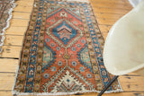 2.5x4.5 Vintage Heriz Area Rug Fragment // ONH Item 2646 Image 3