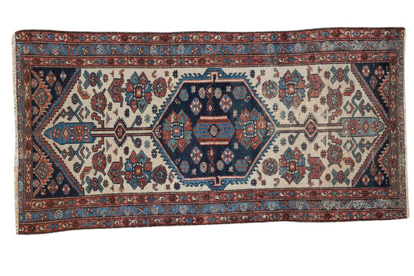 3x6 Distressed Antique Hamadan Rug Runner // ONH Item 2665
