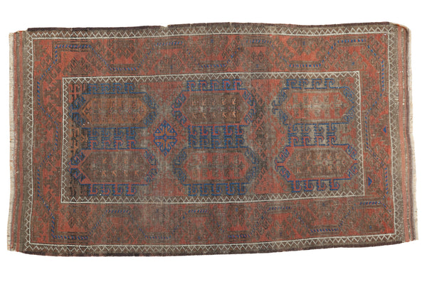 3x5 Distressed Antique Belouch Rug // ONH Item 2668
