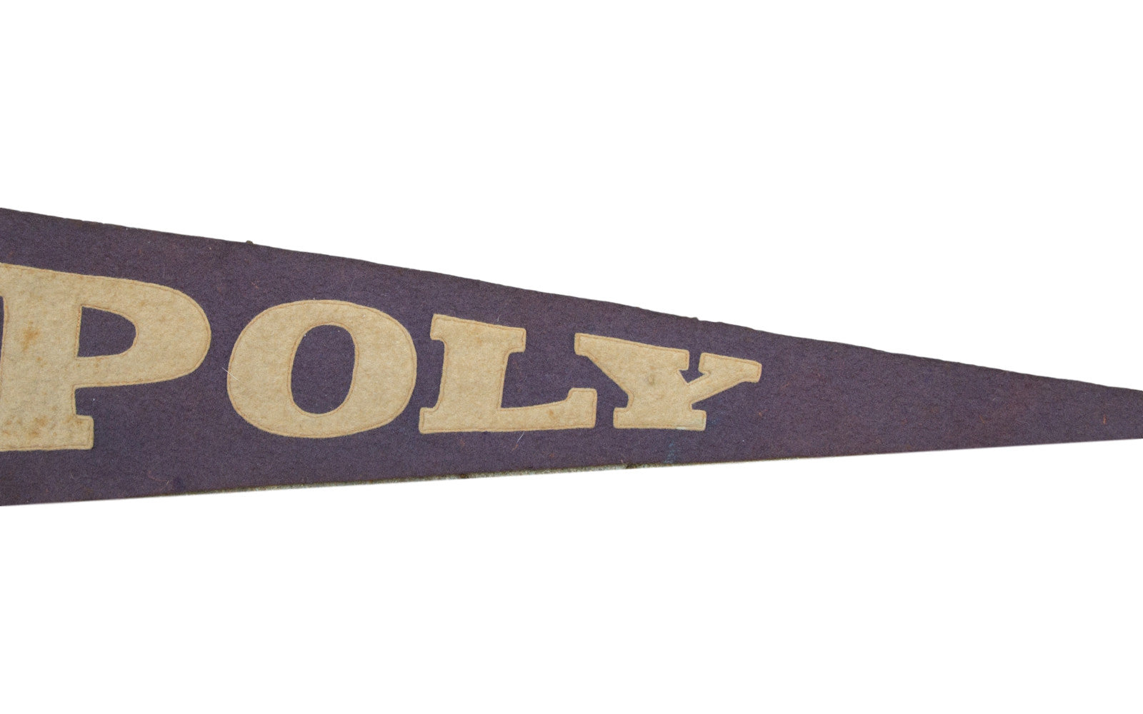 Antique Poly College Felt Flag Banner // ONH Item 2678 Image 1