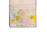 Vintage 1967 Denoyer Geppert map, European Area WWII, pastel green, yellow, pink, 44x32 inches.
