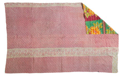Vintage Indian Kantha Quilt // ONH Item 2701 Image 1