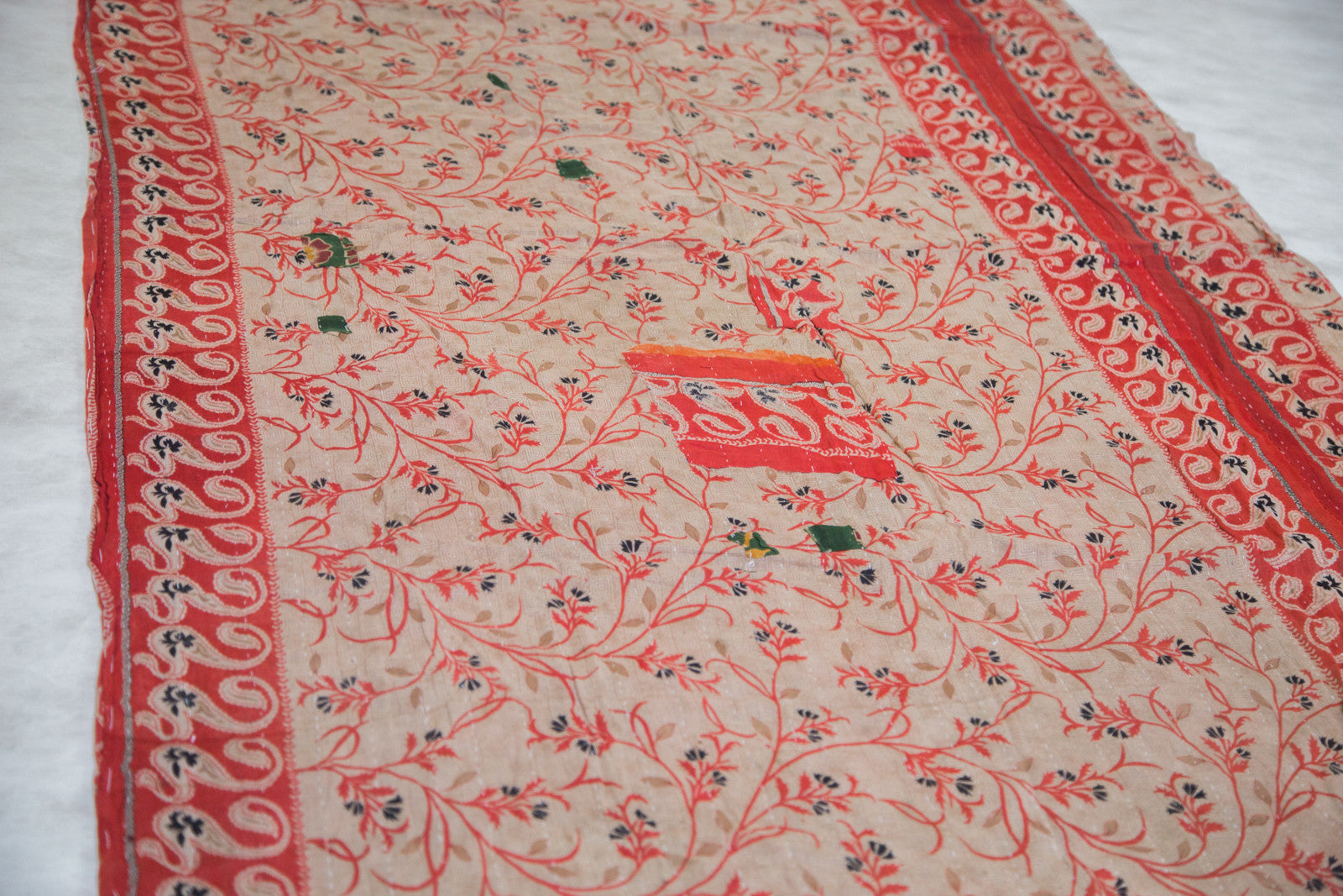 Vintage Indian Kantha Quilt // ONH Item 2719 Image 1