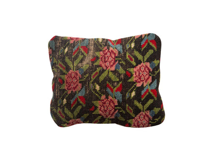 Rose Rug Fragment Pillow // ONH Item 2722