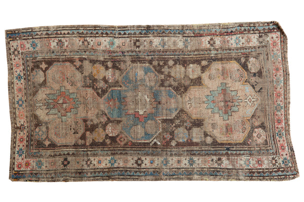 3.5x6 Distressed Antique Caucasian Rug // ONH Item 2727