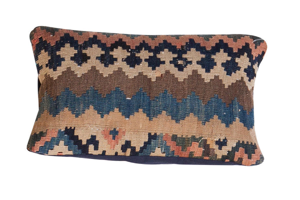 Antique Kilim Lumbar Pillow // ONH Item 2731I