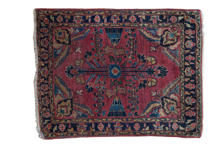 2x3 Vintage Persian Sarouk Rug Mat // ONH Item 2732